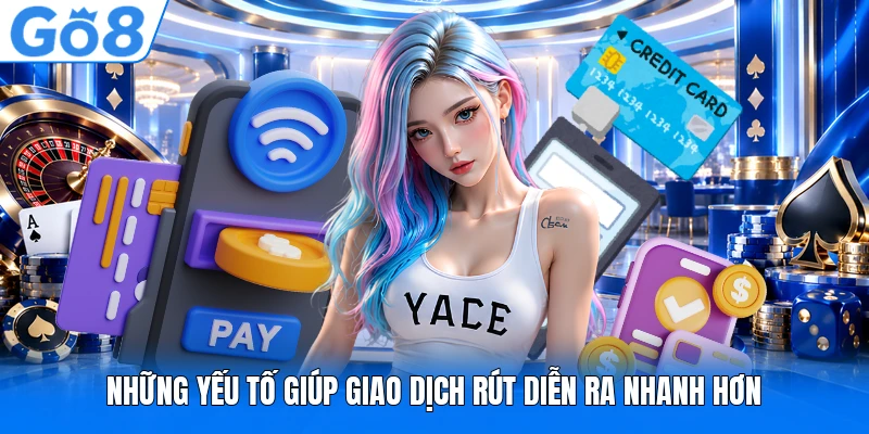 Những yếu tố giúp giao dịch rút diễn ra nhanh hơn Những yếu tố giúp giao dịch rút diễn ra nhanh hơn